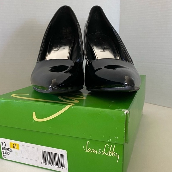 NWOT — Sam & Libby SLORRAZIO Black Retro Pumps Size 10 — Y2K - Picture 14 of 14